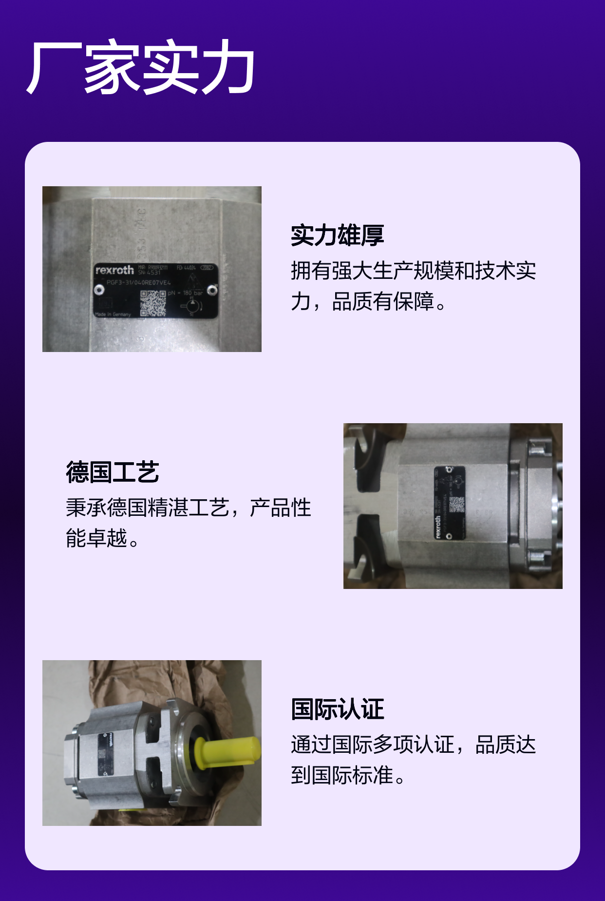 力士乐REXROTH品牌PGF3-30/040RE07VE4齿轮泵 德国进口