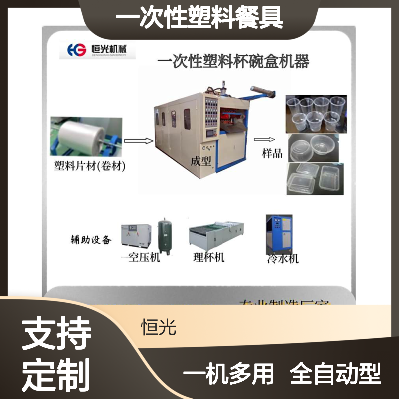 厂家供应一次性塑料餐具生产机器 全自动一机多用 方盒生产设备