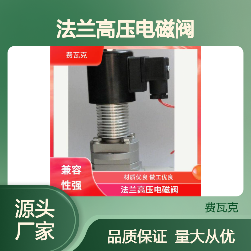 费瓦克法兰电磁阀 高压防爆 多种接口适配 零泄漏