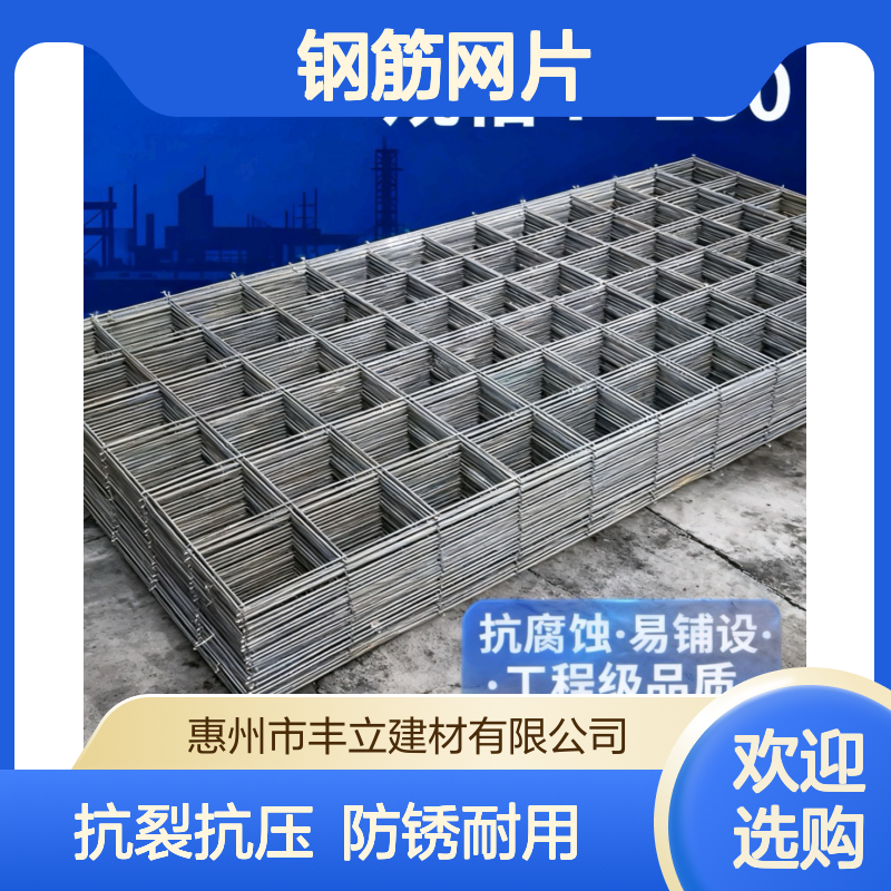丰立 6mm丝径10cm孔径隧道钢筋网片支护地基加固碰焊网建筑加工厂