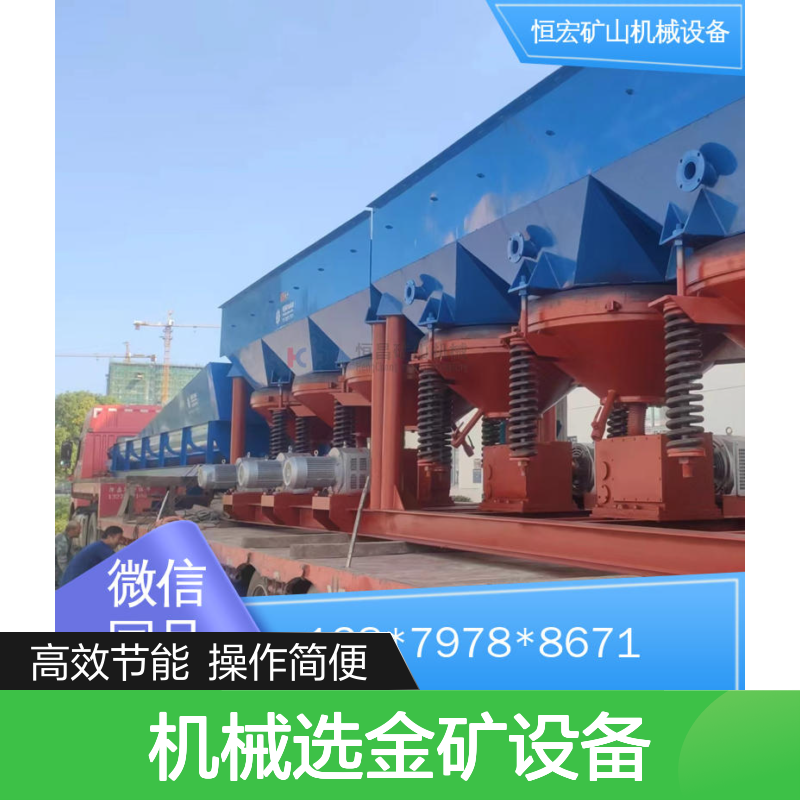 恒宏机械 筛上排矿跳汰机 单双动力可选 大颗粒金矿选矿设备