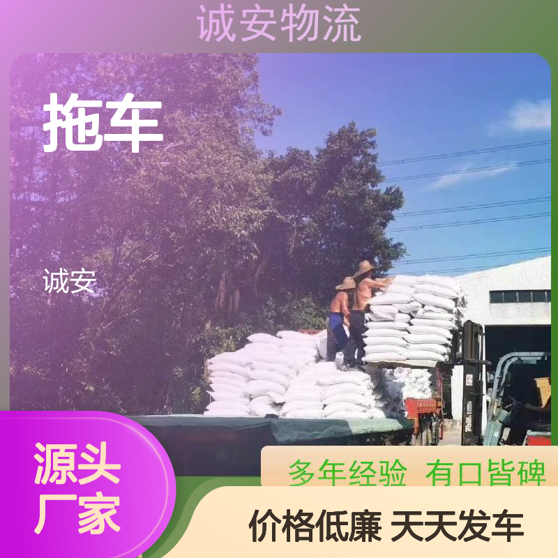 诚安物流小货车蛇口拖车一般贸易买单报关随时发车