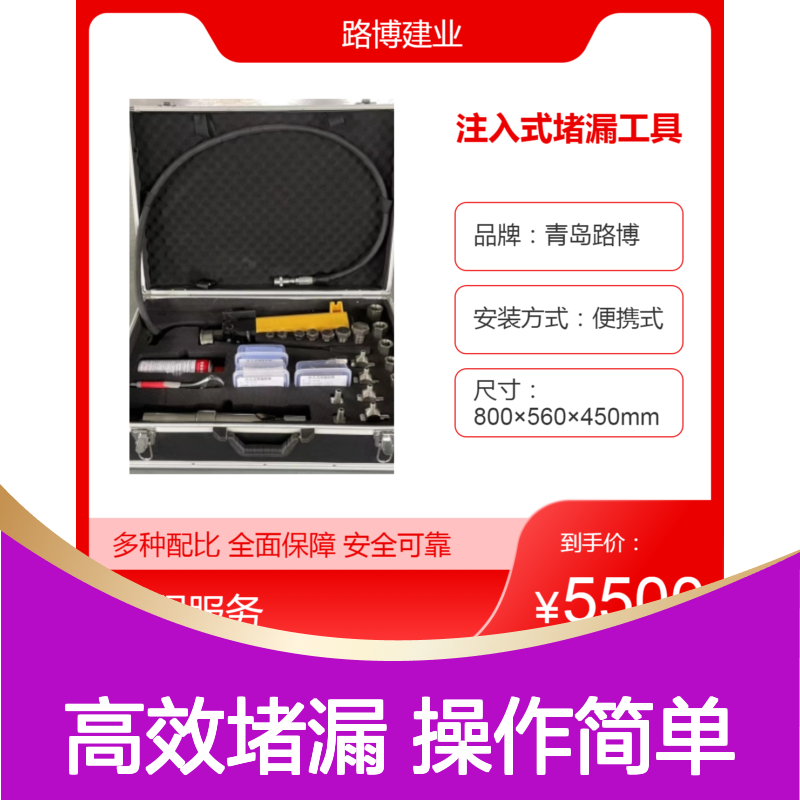 注入式堵漏工具 装置管道上的各种静密封点堵漏密封