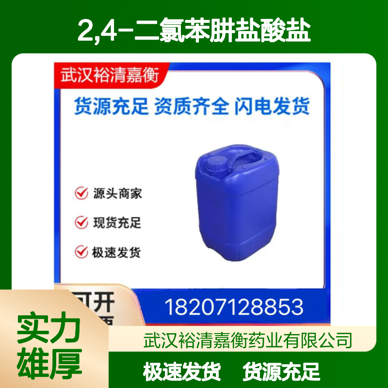 2,4-二氯苯肼盐酸盐CAS:5446-18-4类白色结晶粉末医药中间体