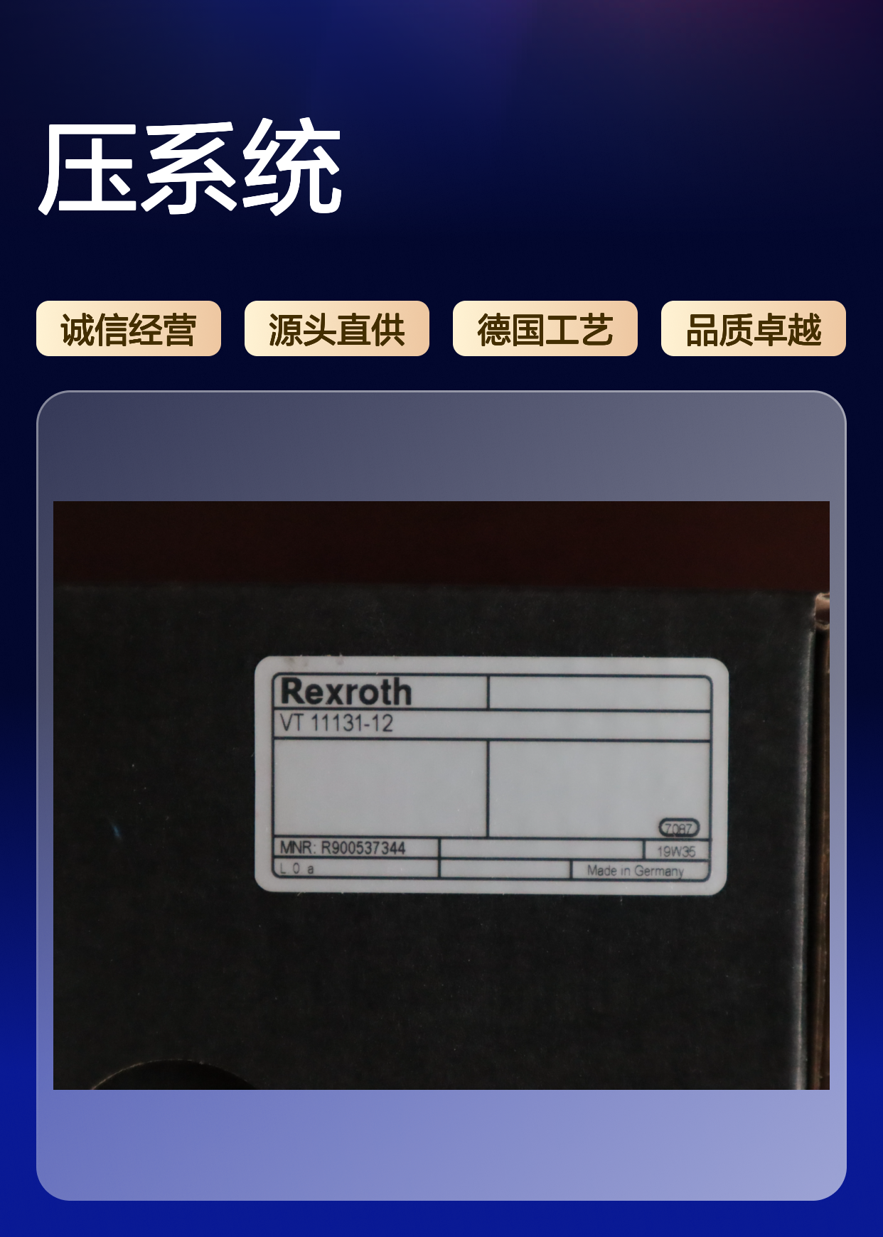 力士乐REXROTH VT11131放大器 液压系统专用 德国进口铸铁材质
