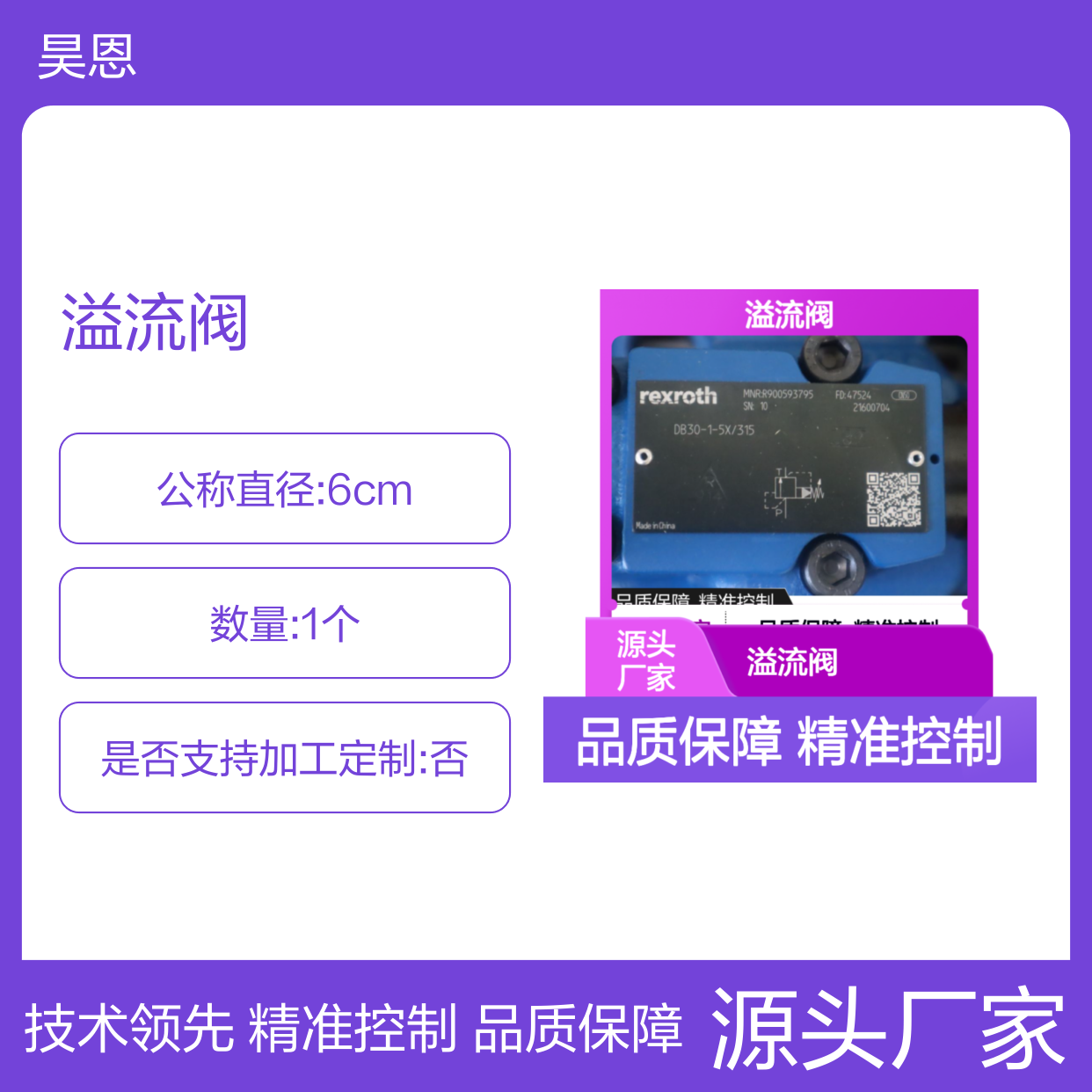 R900593795 DB30-1-5X/315 DB30-1-52/315 德国力士乐REXROTH溢流阀