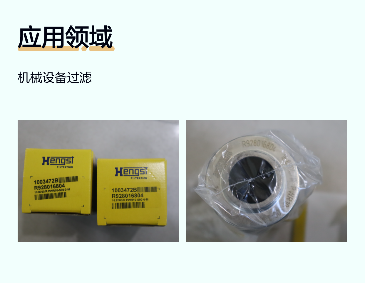 R928016804 16.8700/R PWR10-S00-0-M 1003472B 汉格斯特HENGST滤芯