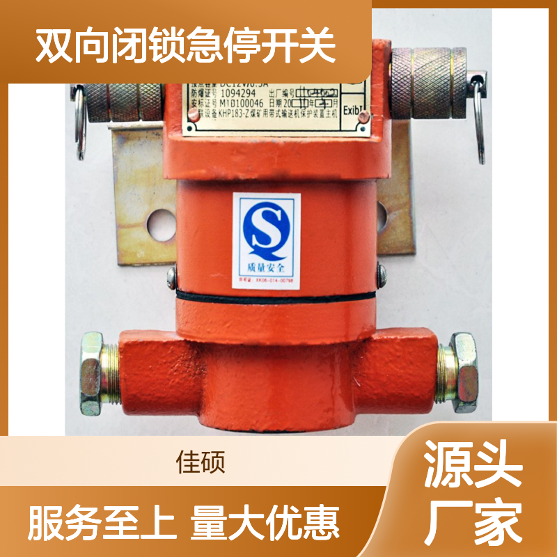 双向闭锁急停开关 矿用本安型 适用于煤矿胶带机综合保护