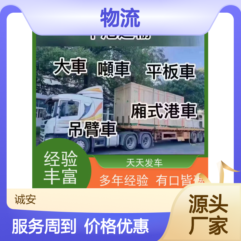 诚安物流12吨车深圳到香港一般贸易买单报关次日到