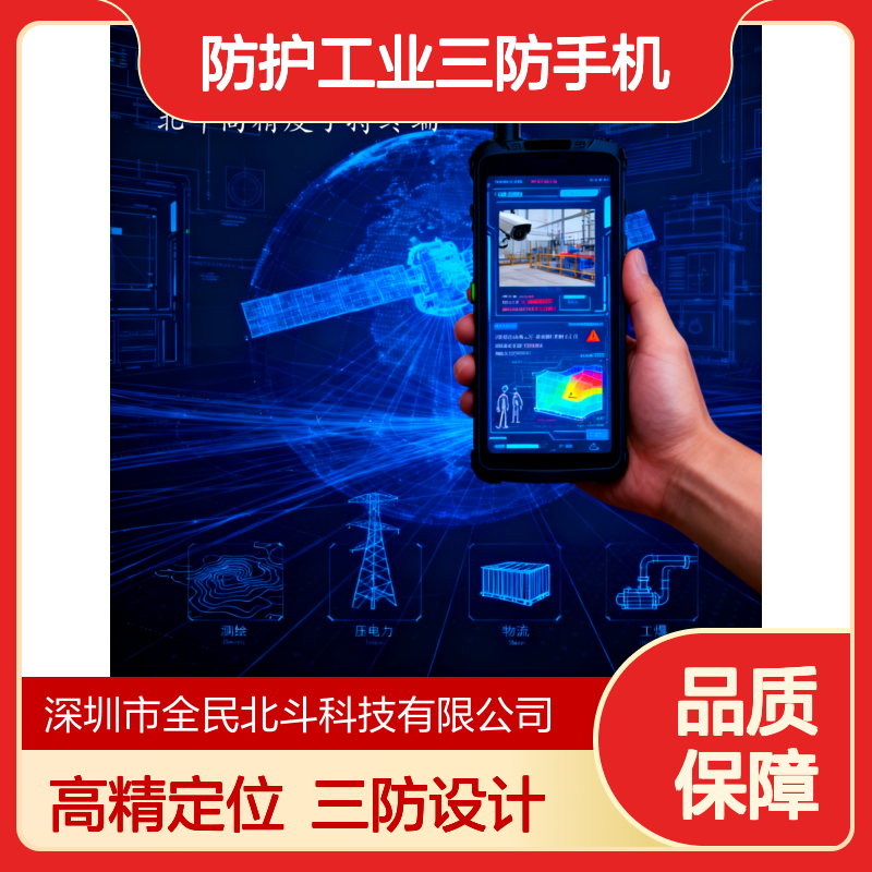 QM-H5北斗高精度手持终端 国产定位模块IP68防护工业三防手机