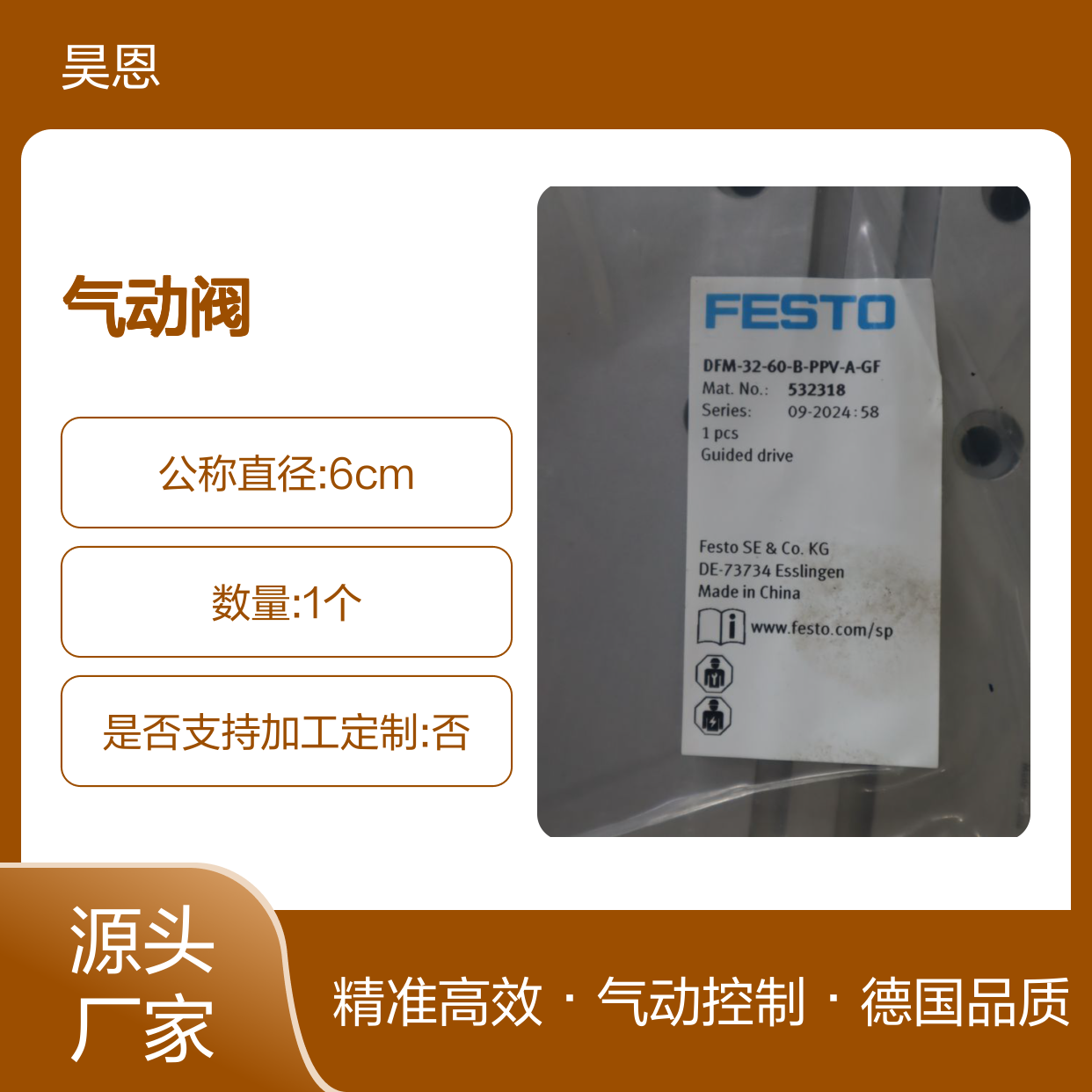 DFM-32-60-B-PPV-A-GF 532318 德国FESTO费斯托气动阀
