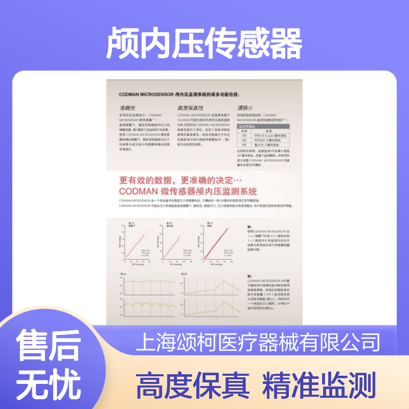 Codman 颅内压传感器 82-6653 精准监测 高度保真