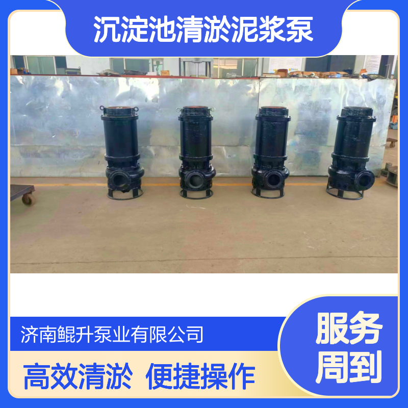 沉淀池清淤泥浆泵 底部带搅拌叶轮 搭配高压反冲管 边冲边抽不堵塞