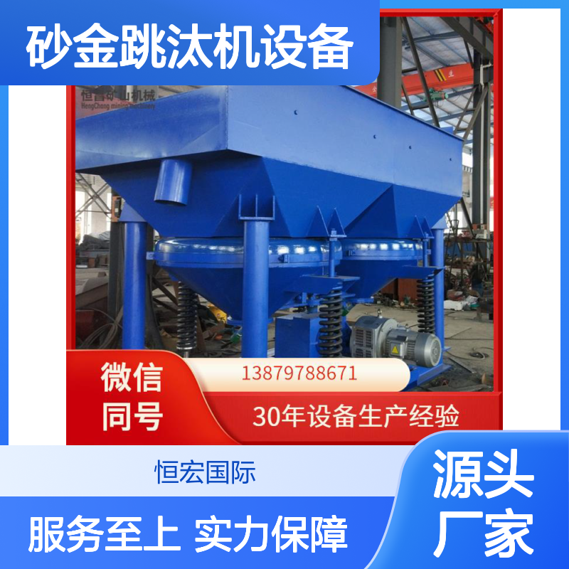 全套砂金跳汰机设备 重力选矿高效 矿物选厂交钥匙服务金矿选矿设备