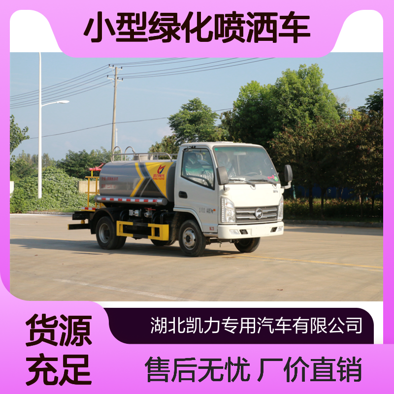 小型绿化喷洒车生产厂家 柴油动力 前冲后洒侧喷高炮 功能齐全
