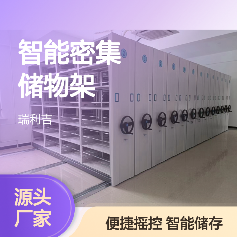 瑞利吉智能密集架 档案资料室手摇储物厂家批发