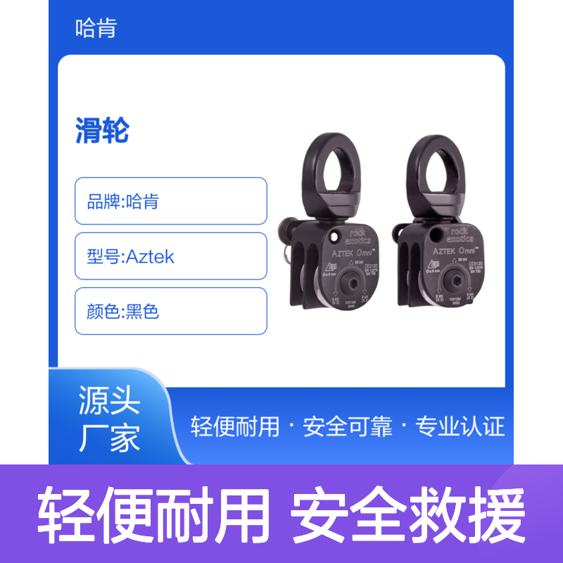 Rock Exotica Aztek 双滑轮 (2个滑轮，1个销，1个盖) 黑色