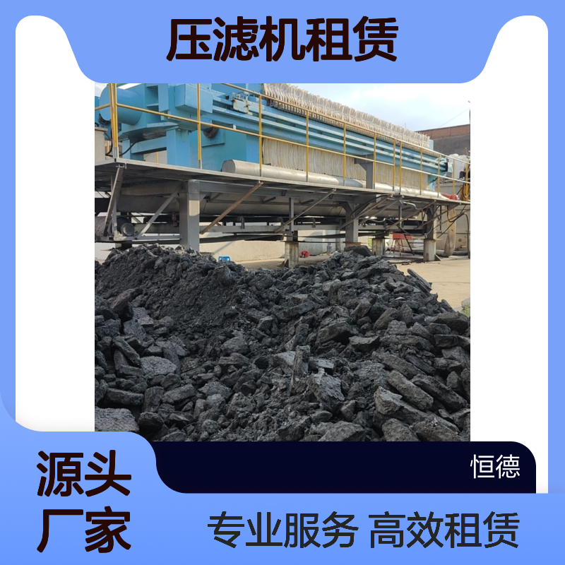 恒德环保厂家 压滤机租赁服务 污泥处理机 清淤固化设备