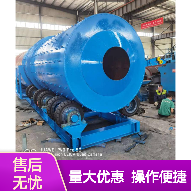 恒宏矿机功率1.1KW水洗沙一体机 双螺旋擦洗选矿机 选金矿设备