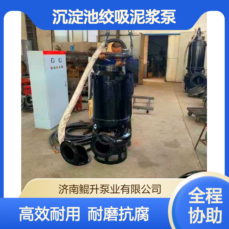 沉淀池绞吸泥浆泵 潜水耐磨抽沙泵 高铬合金潜渣泵