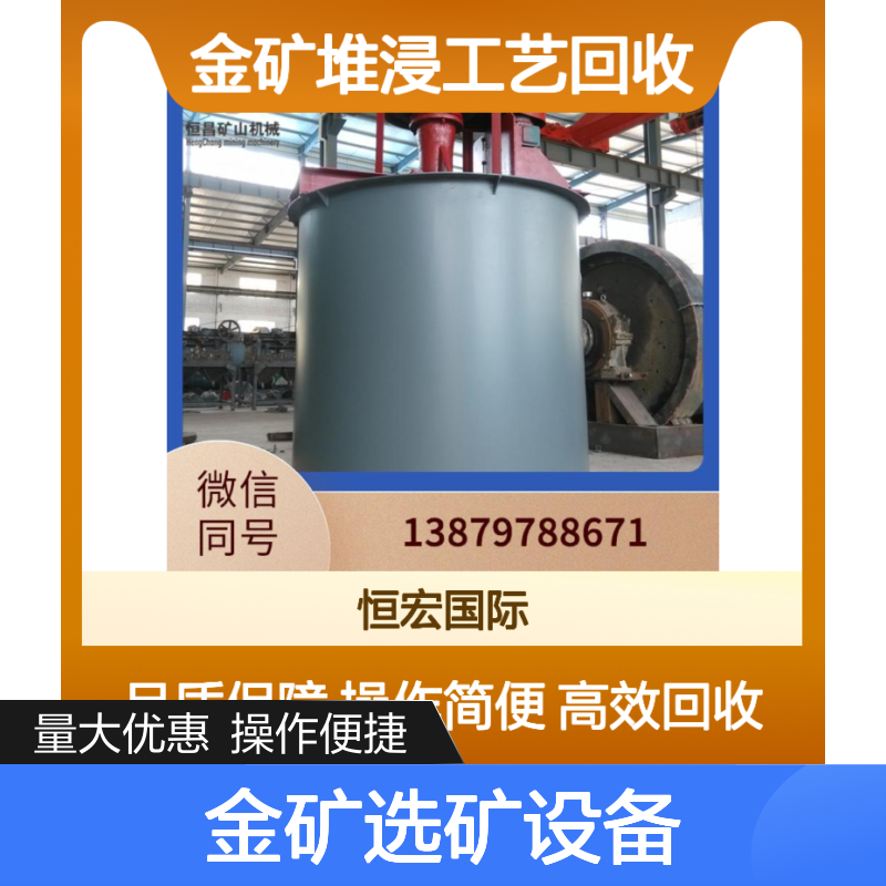 CLP选矿设备 50T/D金矿堆浸高效回收 交钥匙一站式服务