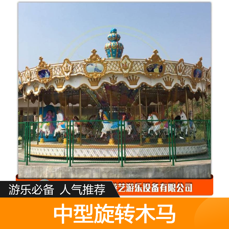神龙游乐供应 人气高生意好的中型旋转木马 24座豪华转马