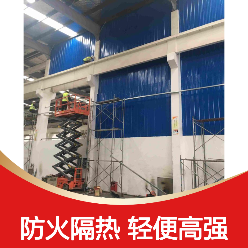 净化车间彩钢板隔墙 防火岩棉夹芯板隔断