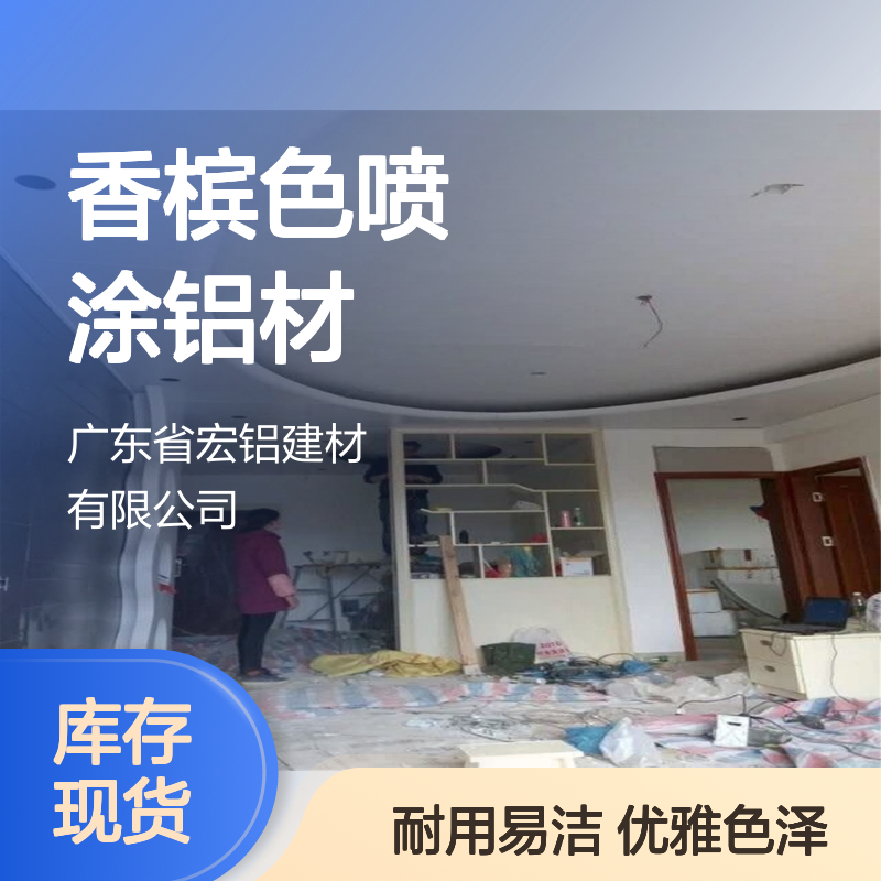 香槟色喷涂铝材：打造现代优雅的装饰艺术之美 形状 弧形