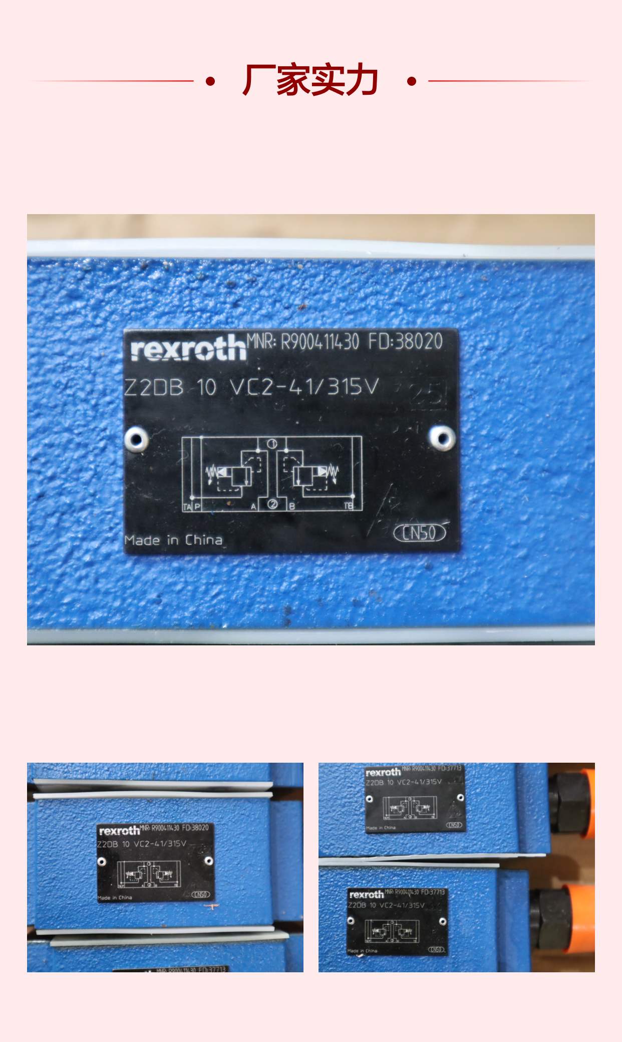 Z2DB10VC2-40/315V R900411430 Z2DB10VC2-41/315V 力士乐REXROTH阀