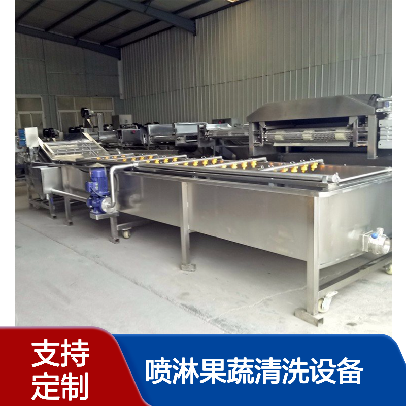 商用辣椒清洗机 大型全自动气泡清洗流水线 高压喷淋果蔬清洗设备