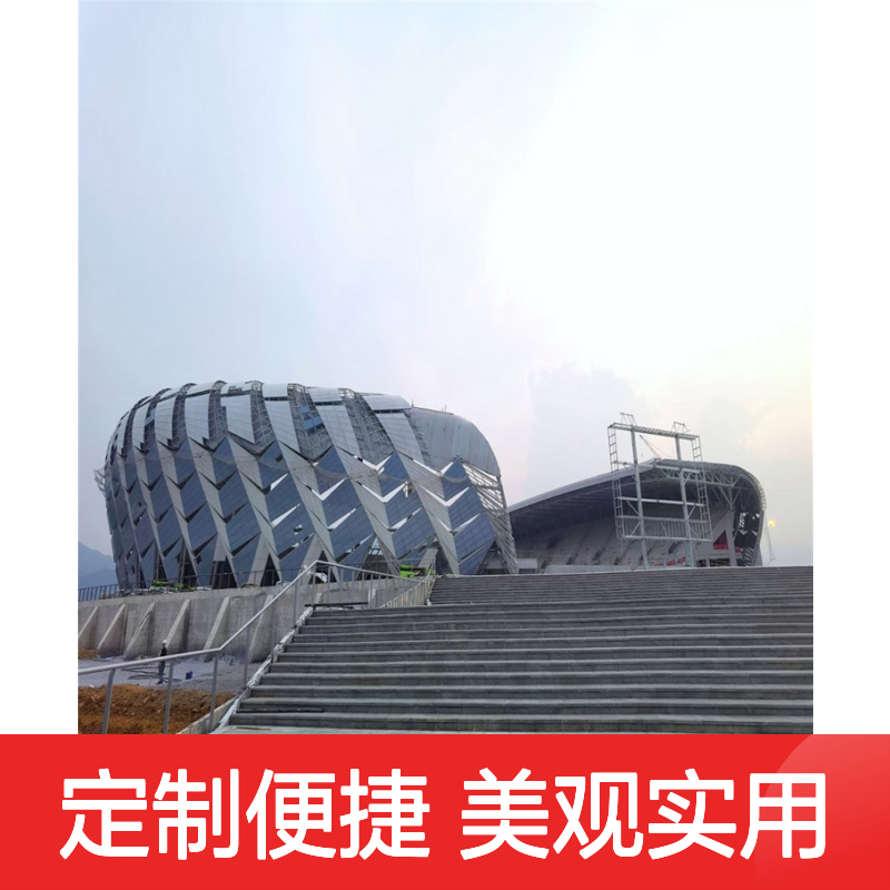 宏铝建材银灰色3D木纹铝板吊顶定制门头装饰板