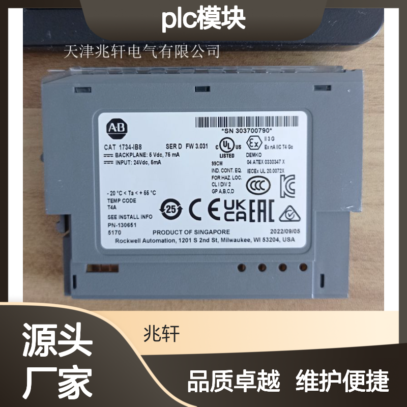 AB罗克韦尔 1734-IB8SCC plc模块 使用维护方便