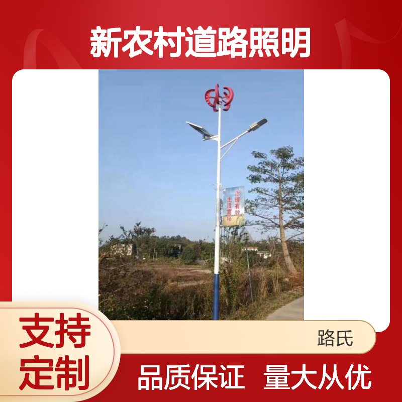 路氏 新农村道路照明6米 8米 常规单臂 双臂海螺臂 支持定制