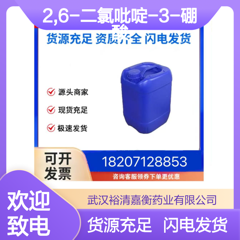 2,6-二氯吡啶-3-硼酸CAS:148493-34-9白色粉末医药中间体