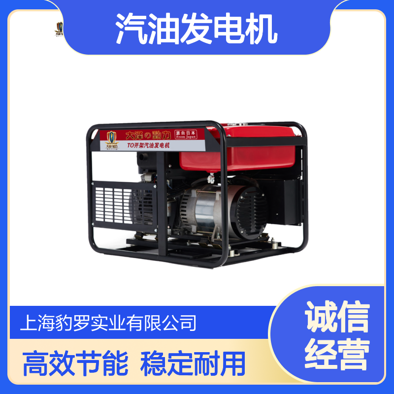 双缸开架款10kw汽油发电机组电启动单三相 全铜无刷免维护大泽动力