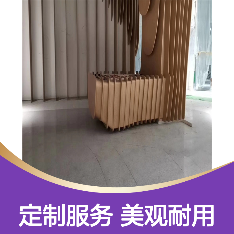 宏铝墙板A3003仿竹纹雕花铝板定制金属墙面装饰板