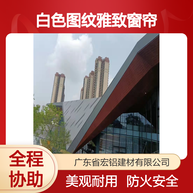白色图纹雅致窗帘增添现代居家温馨气息 抗压强度 290MPa