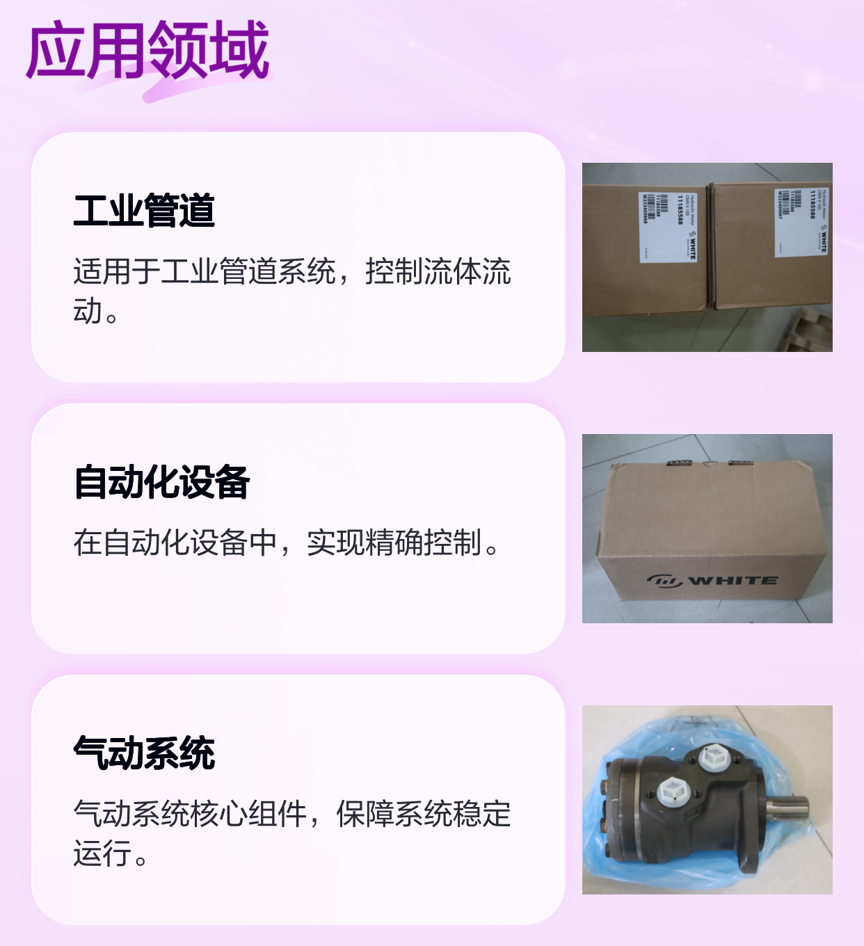 WHITE怀特OMRX100 11185588蓝色铸铁气动阀门