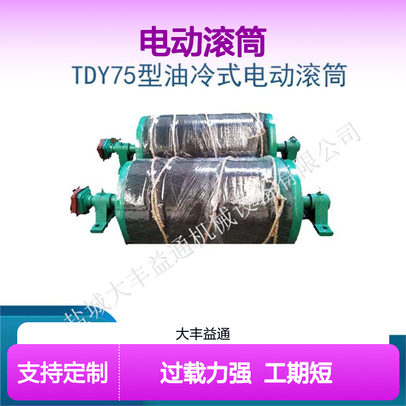 TDY-320-650-4-1.0电动滚筒材质碳钢 聚氨酯包胶