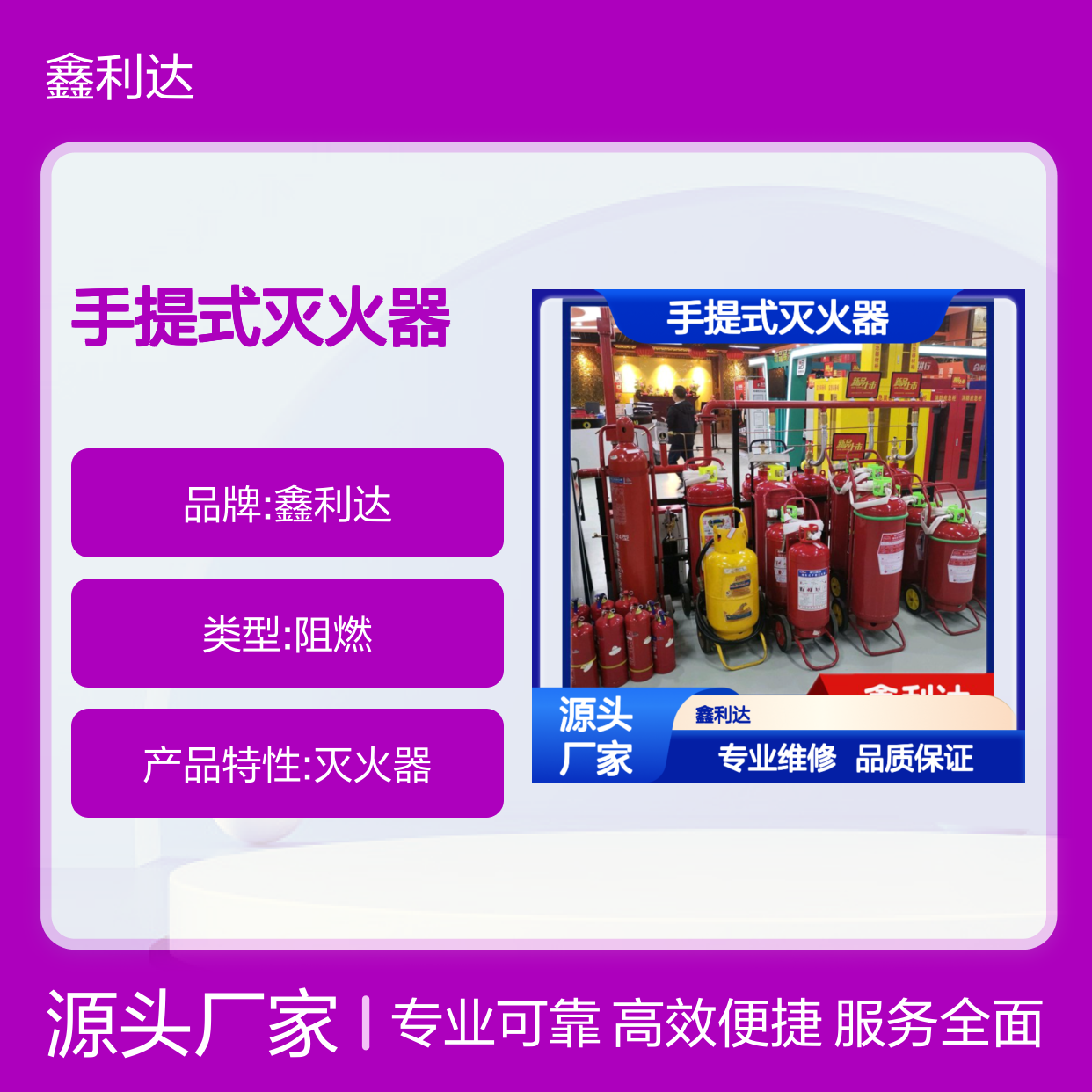 工地用手提式灭火器 维修检测更换一体服务 品质保证