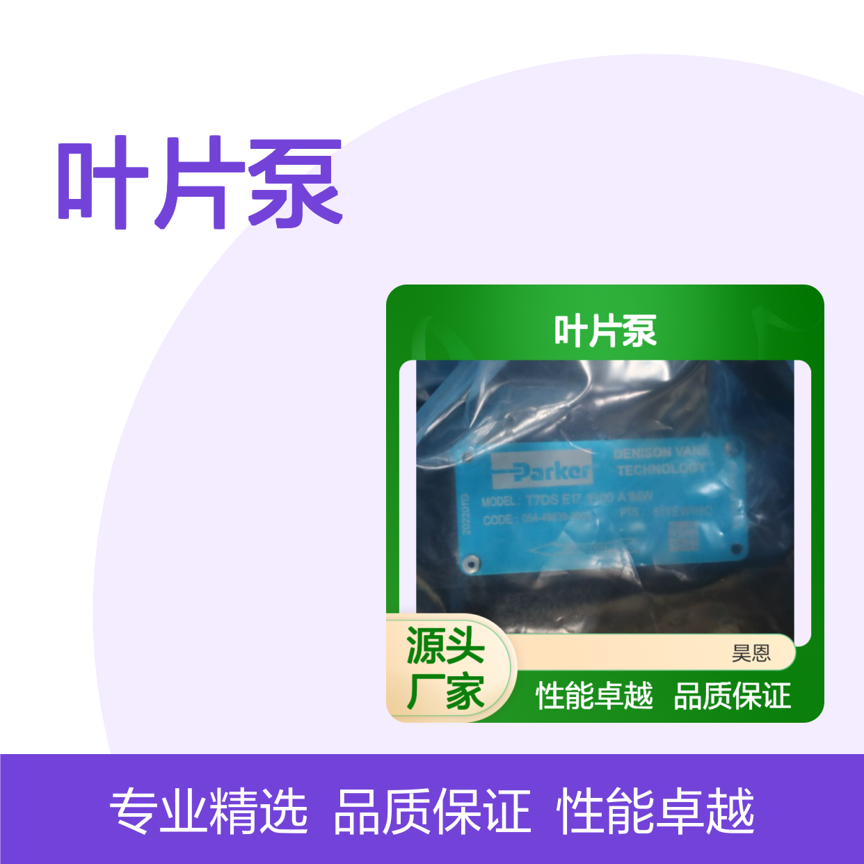 T7DS E17 1R00 A1MW 054-49839-000S 派克PARKER丹尼逊DENISON叶片泵