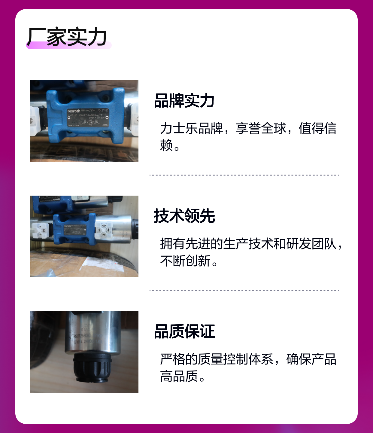 R901278744 4WE10J5X/EG24N9K4/M 德国力士乐REXROTH电磁阀