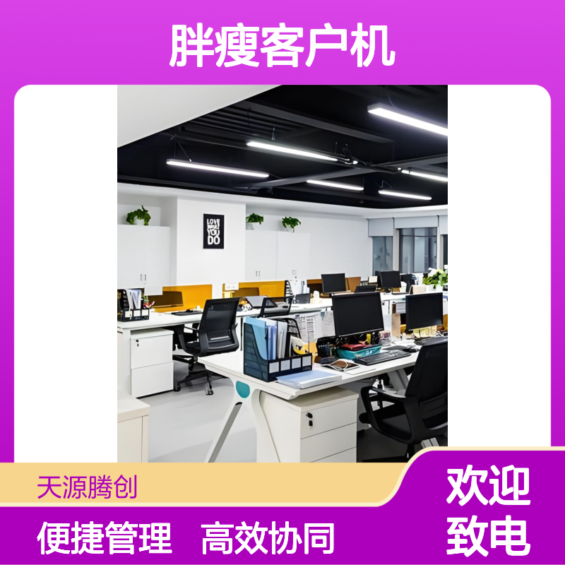 协同办公云平台 无盘工作站 VDI云桌面 胖瘦客户机