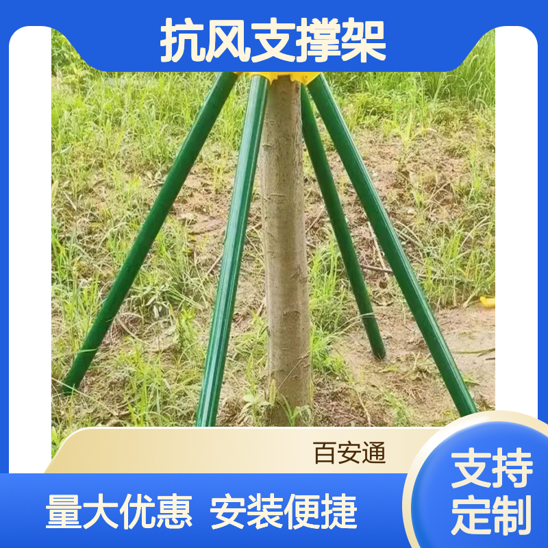 立安加厚镀锌钢管树木大树固定器园林绿化抗风支撑架2米长
