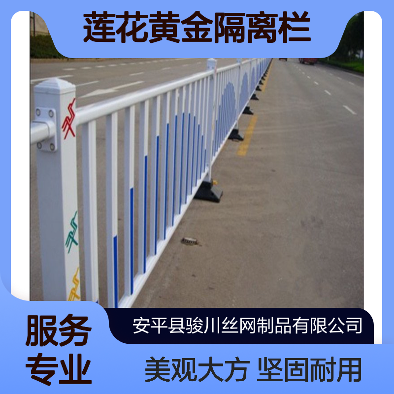 市政隔离护栏 道路分离栏杆 1.2米 停车场栅栏 莲花黄金隔离栏 骏川厂