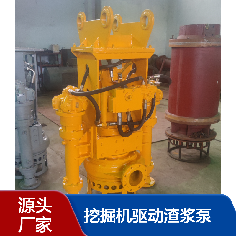 鲲升牌挖掘机驱动渣浆泵 挖机耐磨抽沙泵 液压动力绞吸泥沙泵