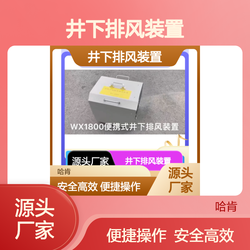 哈肯供应WX18B(外接交流电源版)便携式井下排风装置