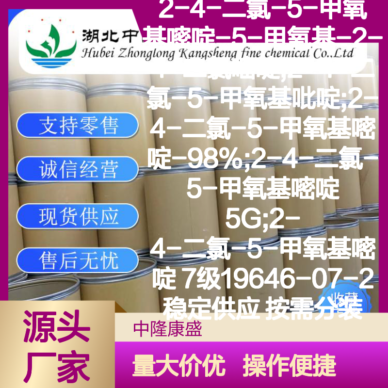 2-4-二氯-5-甲氧基嘧啶 98%纯度 5G包装 稳定供应 按需分装