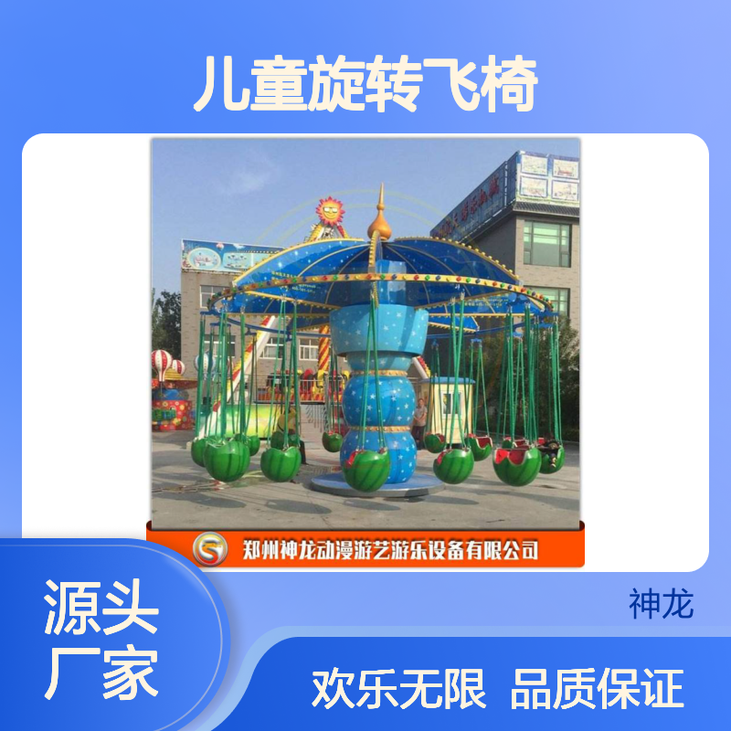 神龙游乐供应儿童旋转飞椅 孩子们爱玩的 西瓜飞椅