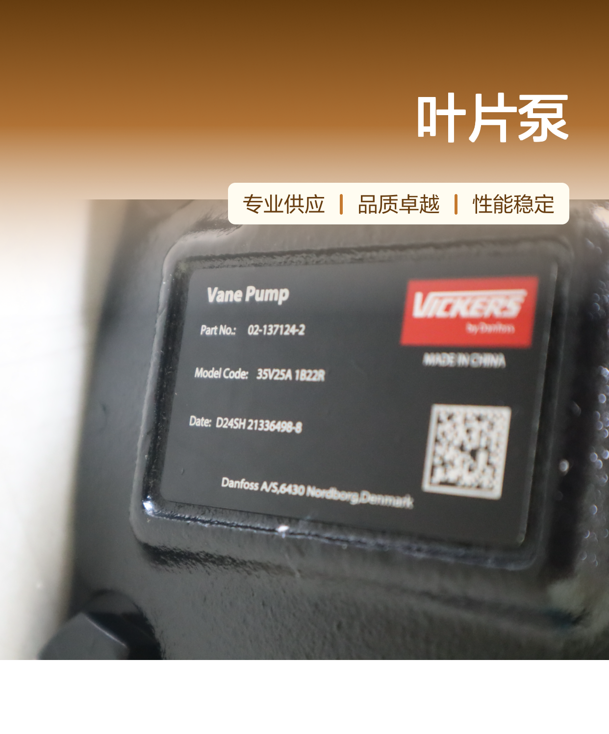 35V25A1B22R 02-137124-2 美国威格士VICKERS丹佛斯DANFOSS叶片泵